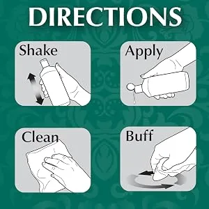 Wright's Cooktop Cleaner - Cleans and Protects Glass/Ceramic Smooth Top Ranges with its gentle formula - 10 Oz. - Directions