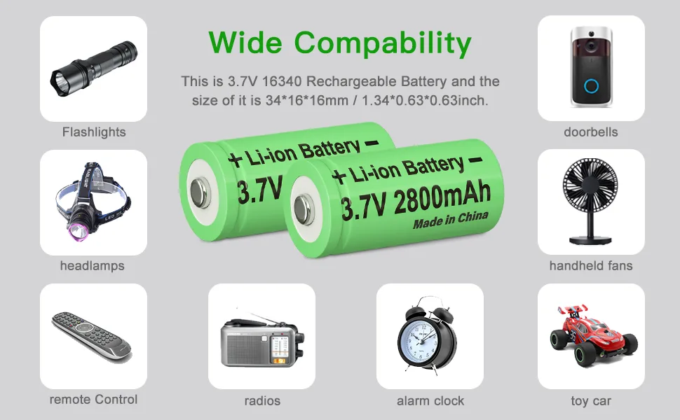 Flashlight with NO Battery33 - 16340-3