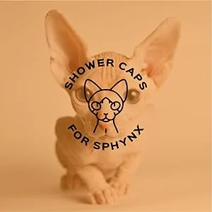 Sphynx Hairless cats Carbonized Bamboo Bath Exfoliating Gloves Charcoal Bamboo Shower Body Scrub - shower caps