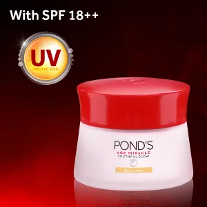 Ponds Age Miracle Night Cream Anti Wrinkle Cream & Night moisturizer Perfect Night Cream for Face 50 ML - Counters UVA/UVB & protects from sun damage
