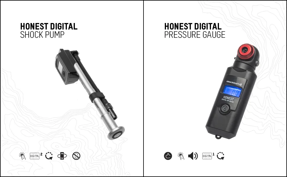 Blackburn Honest Digital Pressure Gauge (Black One Size) - blackburn honest digital pressure gauge shock pump