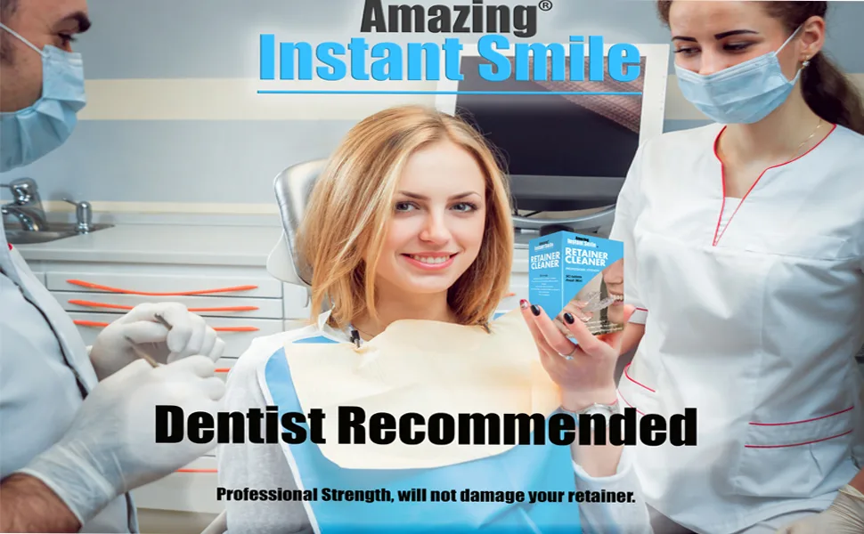 Amazing Instant Smile Professional Retainer Cleaner Tablets (3 Month Supply) Dental Denture - Dentist Chair 2
