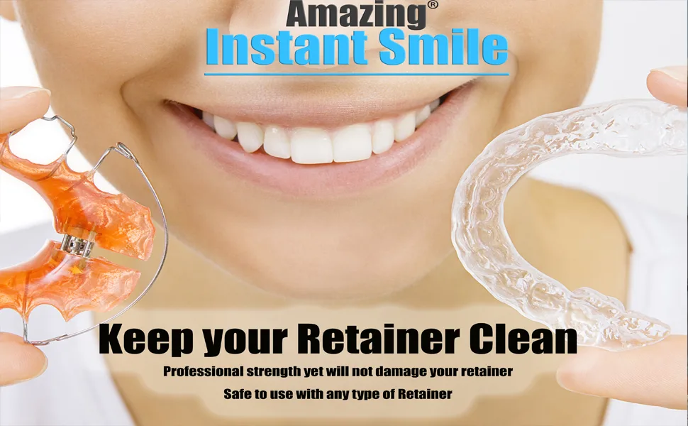 Amazing Instant Smile Professional Retainer Cleaner Tablets (3 Month Supply) Dental Denture - photo 2