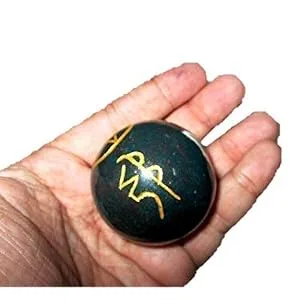 Jet Awesome Bloodstone Crystal Ball Sphere Genuine Original Authentic Usui Engraved 45 mm - 50 mm Gemstone Unique Rare - STONES