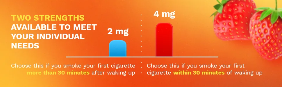 Quit Smoking Gum Fruit - Two strengths available to meet your individual needs