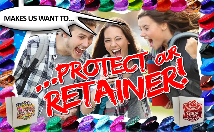QUIST (TM) FarOut - Orthodontic Retainer Case (Cloud) - RETAINER CASE PROTECTION