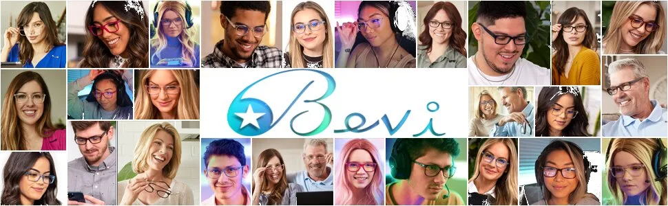 Bevi Blue Light Blocking Glasses Stylish Reading Glasses Magnifying Glasses For Men and Women Gradient Grey 3.0 x - product information 1