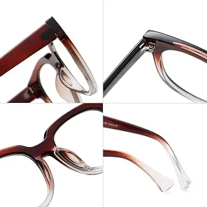 Bevi Blue Light Blocking Glasses Stylish Reading Glasses Magnifying Glasses For Men and Women Gradient Grey 3.0 x - product information 8