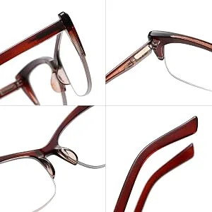 Bevi Blue Light Blocking Reading Glasses with Spring Hinges Magnifying Anti Eye Strain Glasses For Men & Women Tortoise Shell 1.5 x - product information 8
