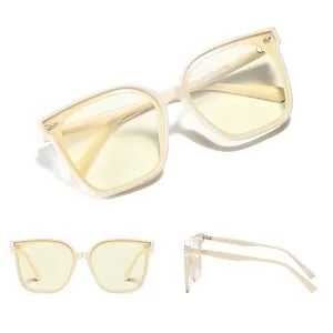Bevi Stylish Blue Light Blocking Glasses for Women or Men Eye Strain Dry Eyes Headaches and Blurry Vision Blocks Glare White - product information 11