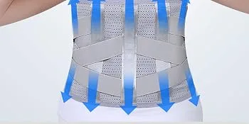 Back Brace Support for Lower Back Pain Relief from Back Pain Lower Back Brace Herniated Disc Sciatica Breathable Back Support Belt for Men and Women Lightweight Lumbar Support for Dairly Activity Medium - Back Brace with 5 Metal Stays