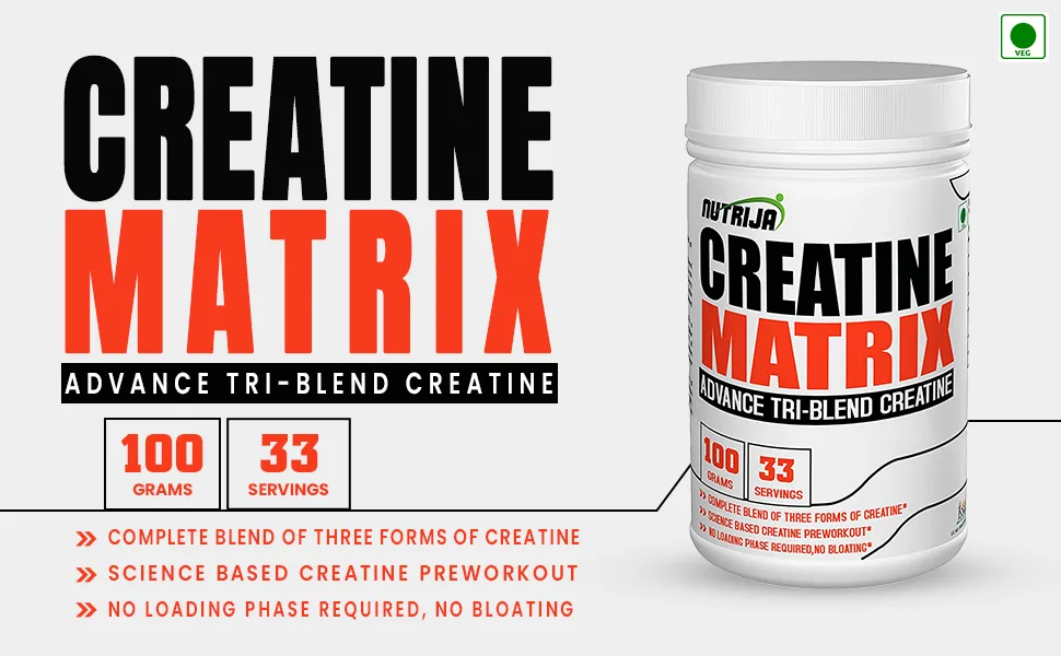 CREATINE Matrix - Complete Blend of Creatine HCL Creatine Nitrate & Magnesium Chelate - 100 Grams (Pineapple) - SPN-BNB85