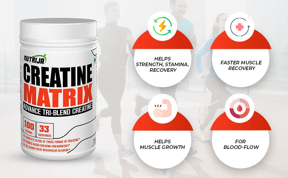 CREATINE Matrix - Complete Blend of Creatine HCL Creatine Nitrate & Magnesium Chelate - 100 Grams (Pineapple) - SPN-BNB85