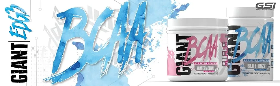 Edge BCAA - 60 Servings (Fruit Punch) - GIANT PERFORMANCE EDGE BCAA POWDER