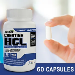 Creatine HCL 750MG - 60 Capsules - SPN-BNB85