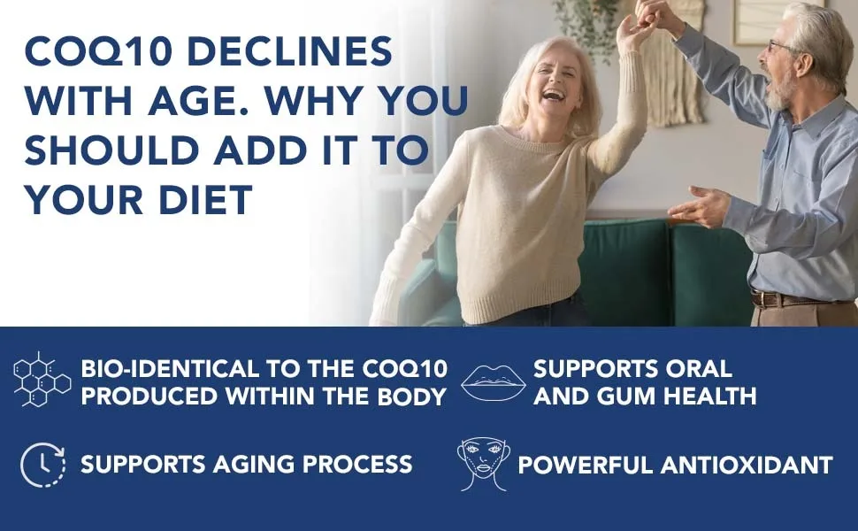 CoQ10 200mg Softgels Premium Rapid Release Coenzyme Q10 Heart Supplement Energy Production Immune Support 60 Liquid Capsules - coq10