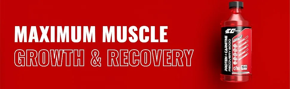 Protein+Carnitine Recovery 8000 - maximize muscle building, recovery drink, muscle building supplement, carnitine supplement