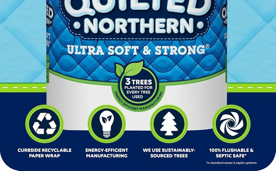 Quilted Northern Ultra Soft & Strong Toilet Paper, 6 Mega Rolls -Packaging May Vary - Poster 2