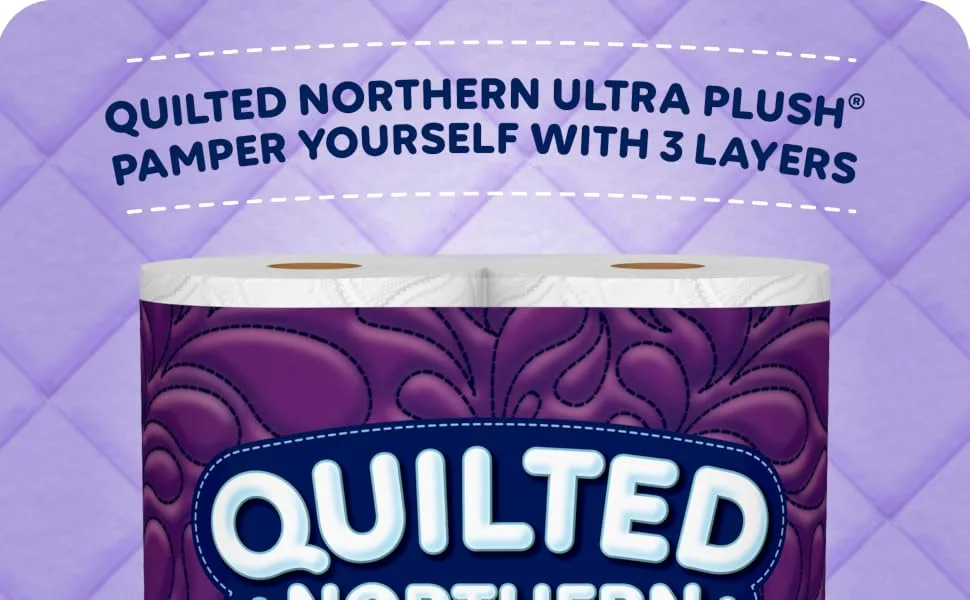 Quilted Northern Ultra PlushToilet Paper, 24 Mega Rolls  96 Regular Rolls, 3-Ply Bath Tissue 24 Count (Pack of 1) - product information 1