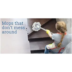 Quickie Twist Mop Refill, Built-In Spot Scrubber, Multiple Surface Use, Extra Absorbent - product information 7