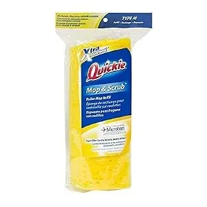 Quickie Roller Mop Refill with Microban, Extra Absorbent, Mop and Scrub Cleaning for Bathroom and Kitchen Cleaning - product information 2