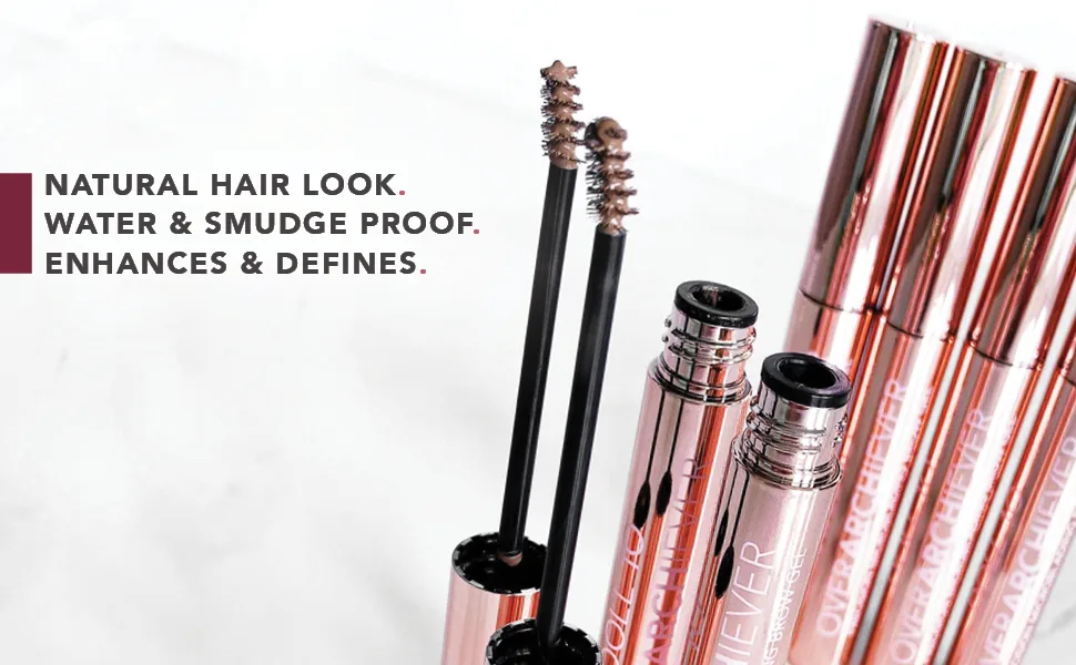 Doll 10 OverARCHiever Precision Microblading Brow Gel (Dark Brown) - Natural Hair Look, Water & Smudge Proof, Enhances & Defines