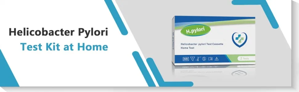 H Pylori Test at Home - Helicobacter Pylori Test Kit - Rapid and Precise and ConvenientSelf-Testing Includes 2 Tests Results Obtained in 10-15 Minutes. - product information 1