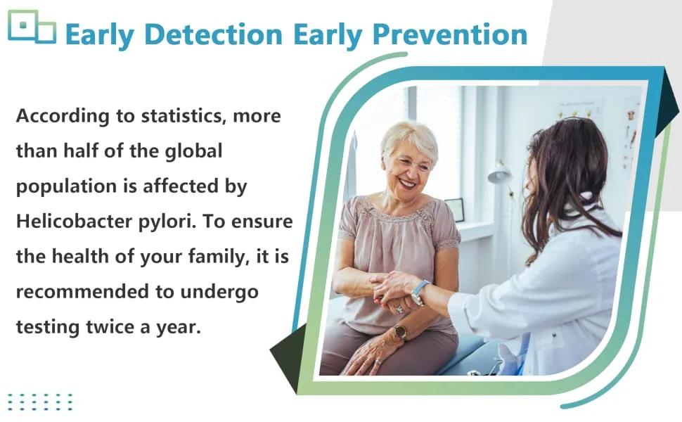 H Pylori Test at Home - Helicobacter Pylori Test Kit - Rapid and Precise and ConvenientSelf-Testing Includes 2 Tests Results Obtained in 10-15 Minutes. - product information 2