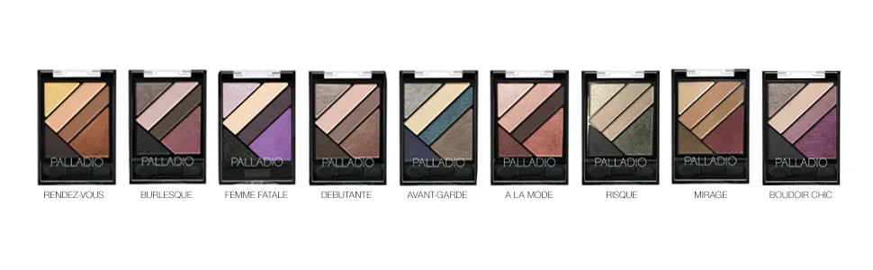 Palladio Silk Fx Eyeshadow Mirage - palladio silk fx shimmery metallic matte palette cosmetics makeup colors shades night day look