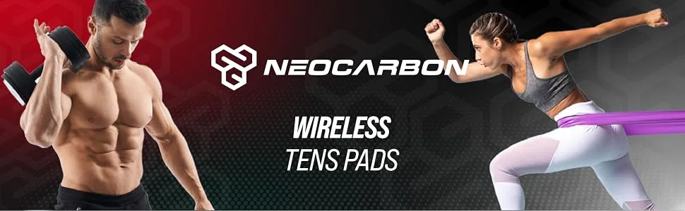 Reusable Electrode Pads for Wireless TENS EMS PMS Unit 4 Polygon Replacement Premium Pads Red - wireless electrode pads tens no wires reusable replacement polygon sticky pulse