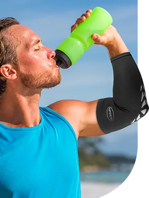 Dr. Scholl's Compression Arm Sleeve with Breathable & Copper-Infused Fabrics for Pain Relief & Support (Size S/M) Small/Medium - Lifestyle_Sidebar