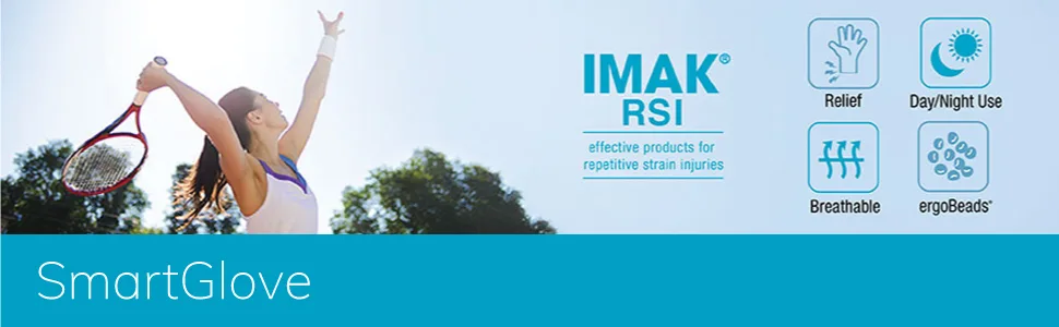 IMAK Smart Glove Medium - IMAK, RSI, SmartGlove, Smart, Glove, Arthritis, Hand, Pain, Breathable, Relief, Day, Night, Use