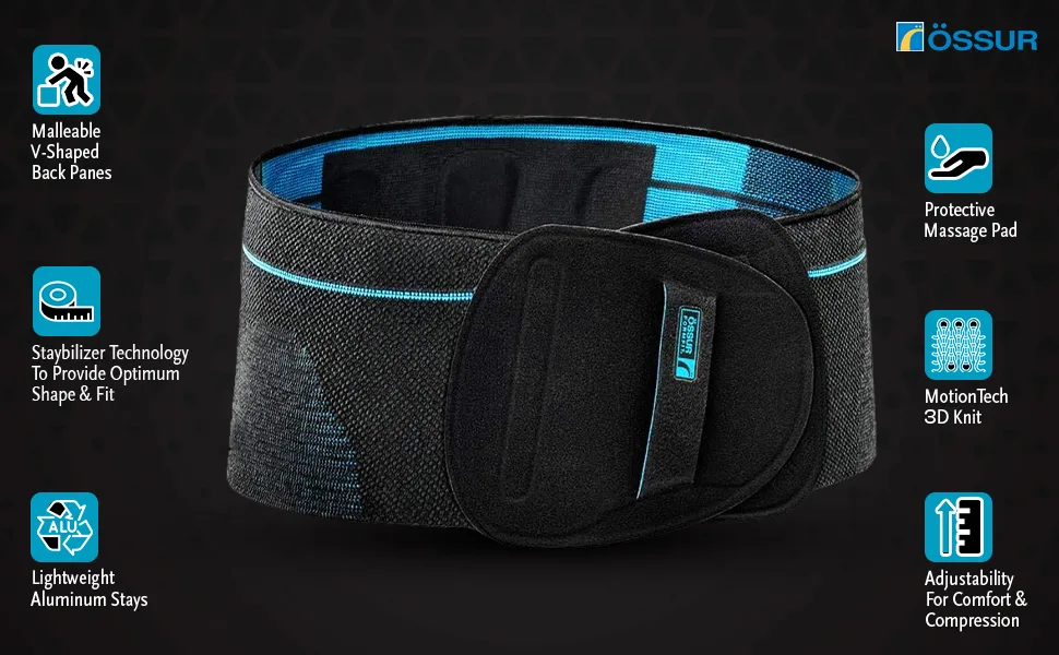  ssur Formfit Pro Back Support - Advanced Lumbar Brace for Pain Relief Posture Correction and Spinal Health - Premium Comfort and Support (Small) - product benefits