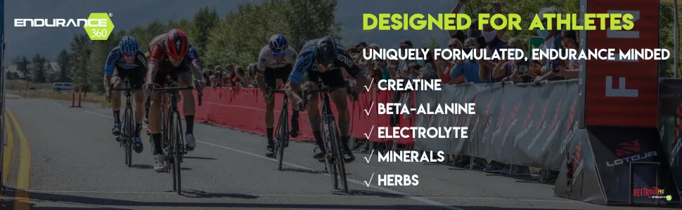 Complete with Electrolytes Creatine and Beta Alanine - Fast Legs & Stamina Leg Cramp Prevention Oxygen Delivery with Rhodiola Muscle Recovery VO2 Max Boost Lactic Acid Buffer - Endurance sports supplement