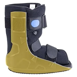 Walking Boot Short Air Walker Fracture Boot Support for Broken Foot Sprained Ankle Fracture Recovery fits Left or Right Foot Black Medium - boot