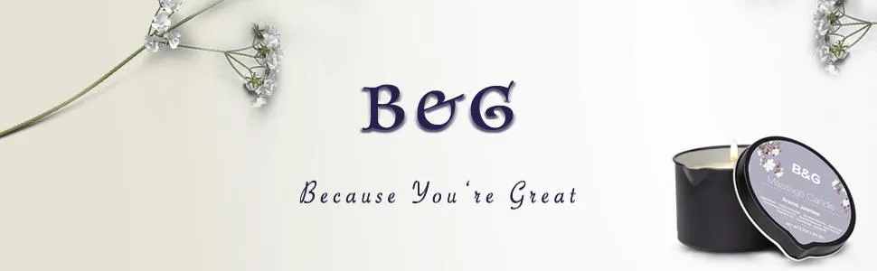 B & G Massage Candle - 6.5Oz Aromatherapy Scented Candle Moisturizing Luxurious Intimacy Relaxing Essential Oil Body Massage Candle for Home Spa - Jasmine - B & G