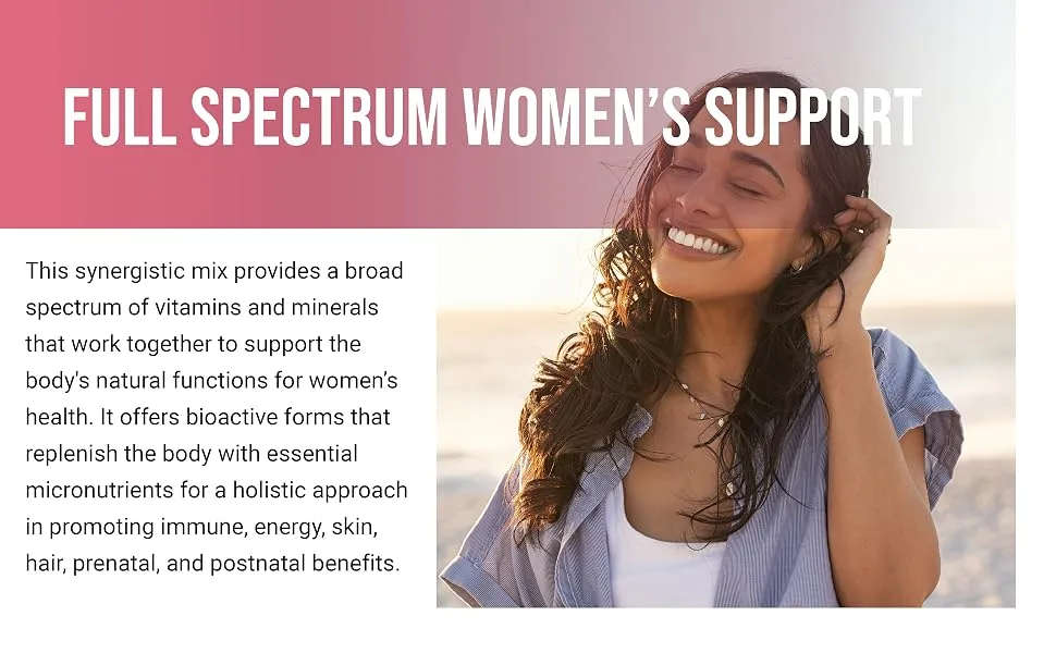 Vitamin B Complex for Women 240 Veggie Capsules | Methylated Multivitamin B Complex | B12 Folate Biotin & More with Natural Vitamin C E Choline & Inositol Immune Energy & Prenatal Support - product information 4