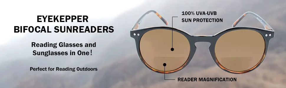 Eyekepper Key Hole Style Spring-Hinged Round Bifocal Sunglasses Sunshine Readers Black-Green +1.75 Black-green 1.75 x - Eyekepper Oversize Bifocal Sunglasses Women Sunshine Reading Sunglasses 1.0 1.5 2.0 2.5 3.0 3.5