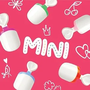 KISS imPRESS No Glue Mani Press-On Nails Design 'Playground' Medium Red Kids Size Squoval Shape Includes 30 Nails Prep Pad Instructions Sheet 1 Manicure Stick 1 Mini File - image