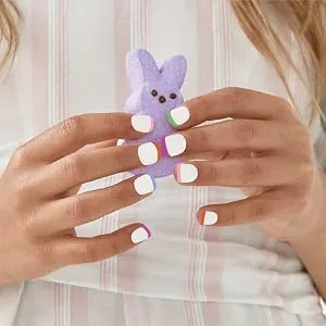 KISS imPRESS No Glue Mani Press-On Nails Design 'Playground' Medium Red Kids Size Squoval Shape Includes 30 Nails Prep Pad Instructions Sheet 1 Manicure Stick 1 Mini File - image