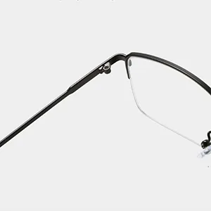 LJCZKA Half Rimless Blue Light Blocking Glasses Women Men Fresh Rectangle Computer Business Glasses Gold - Blue Light Blocking Glasses