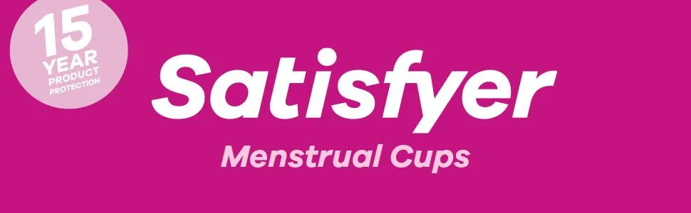Satisfyer Feel Secure Menstrual Cup - Reusable Period Cup with Removal Stem - Soft Flexible Body-Safe Silicone Easy Insertion & Removal - Includes 2 Cup Sizes for All Flows (Light Blue) - satisfyer menstrual cups