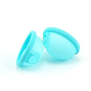 Mascoto New Generation Menstrual Discs with Loop Flat-fit Cup Reusable Medical-Grade Silicone Ultra Comfortable Tampon & Pad Alternative Mess-Free Period Intercourse (Small) Small Blue - easy menstrual cup with a loop