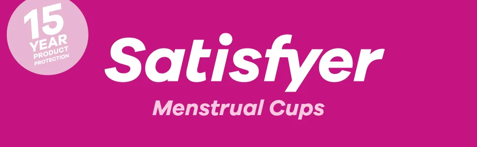 Satisfyer Feel Confident Menstrual Cup - Reusable Period Cup with Removal Ring - Soft Flexible Body-Safe Silicone Easy Insertion & Removal - Includes 2 Cup Sizes for All Flows (Dark Blue) - Satisfyer Menstrual Cups