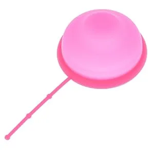 TM New Generation Menstrual disc with Silicone String Flat-fit Cup Medical-Grade Silicone Reusable Petal Thin and Ultra Comfortable (Size S) - Menstrual Disc with Silicone String