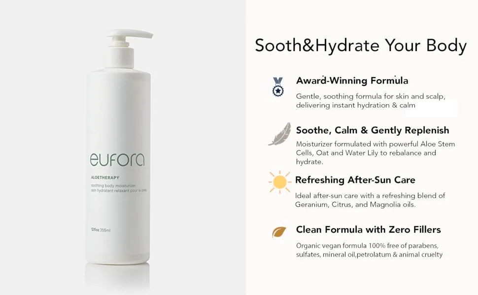 Eufora Aloetherapy Soothing Body Moisturizer 12 Oz - Eufora Aloetherapy Soothing Body Moisturizer 12 Oz