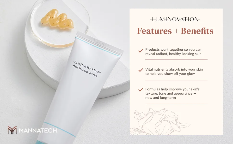 Luminovation Purifying Deep Cleanser with PhytoGlyco Complex for Skin Moisture and Skin's Strength - Luminovation Purifying Deep Cleanser