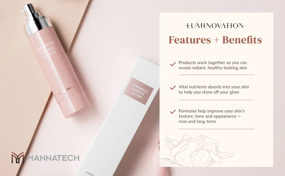Mannatech Luminovation Luminous Essence Lotion with 6 Jewel Complex - Luminovation Luminous Essence Lotion