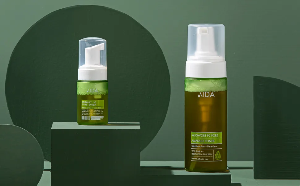 AIDA Mugwort 90 Pore Ampoule Toner - product information 2
