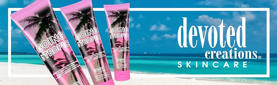 Devoted Creations Going Off Tropic - Skin Quenching Extracts Electrolyte Enhanced Indoor/Outdoor Dark Tanning Lotion - Going Off Tropic by Devoted Creations